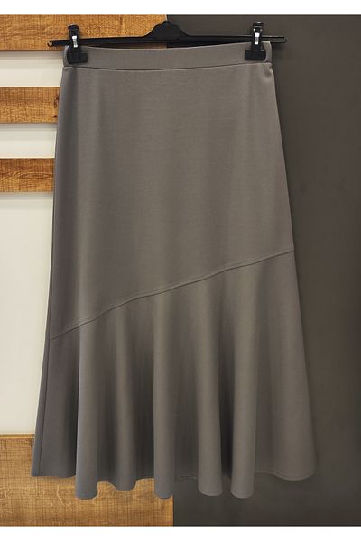 MODA MAÇKA PARK Six Flounces Fish Skirt with Elastic Waist