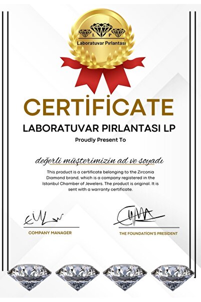 Laboratuvar Pırlantası Lp Işıklı kutuda 2 karat tektaş yüzük,lotus yüzük, kar tanesi yüzük,