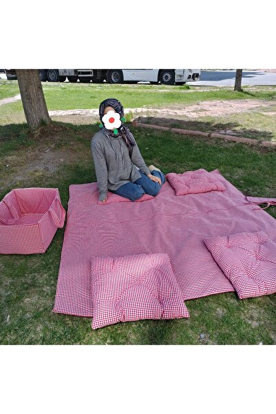 Arya Tekstil Piknik Seti 7 Parça Sepetli..