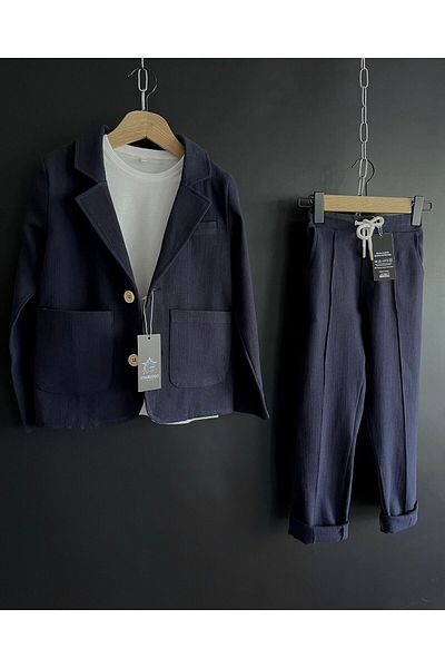 STAR GOGO KİDS BOY LINEN SUIT