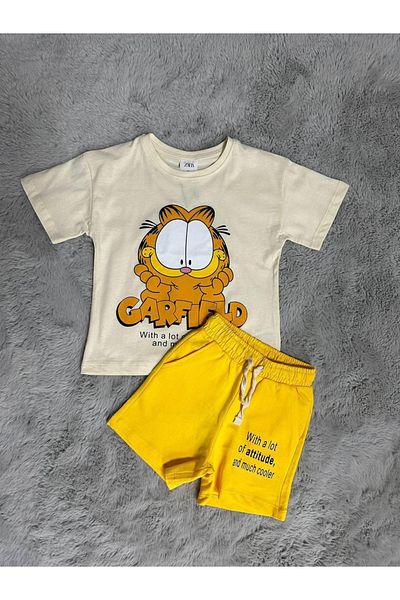 bebitomkids Men's 2-4 Years Garfield Printed Suit