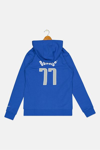 Nike X Nba Kids Boy Long Sleeves Basketball Hoodie, Blue
