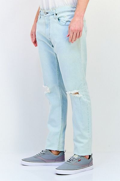 Levi's Men Slim Fit Washed Stretchable Denim Jeans, Blue
