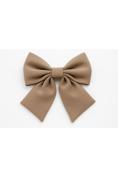 MakeWell Plain Plain Fabric Colorful Clip Bow Design Hair Clips