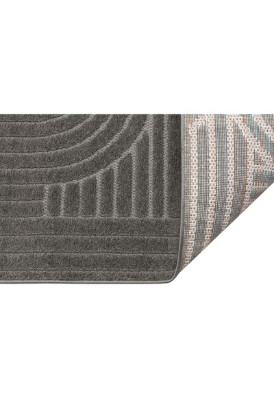 Nun Halı Pinterest Desenli Yumuşak Dokulu Casablanca Antrasit