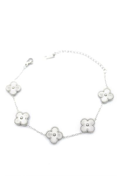Royaleks Vc Clover Bracelet - Silver