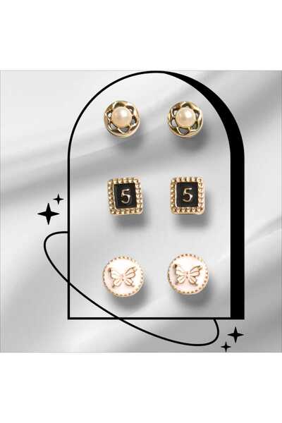 Bacoss ACCESORIUL BUTON DE CÂMPĂ CU PERLE -PIECE DE PIATRĂ (BC-1202)