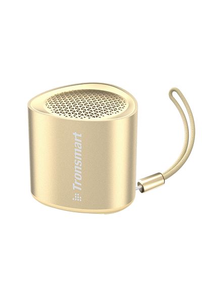 Tronsmart مكبر صوت ترونسمارت نيمو صغير محمول بتقنية البلوتوث، مقاوم للماء بمعيار IPX7، بطارية تدوم حتى 12 ساعة، إقران ستيريو - ذهبي