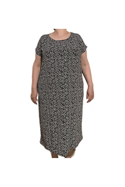 İpek Women's Short Sleeve Plus Size 100% Cotton Nightdress/Dress