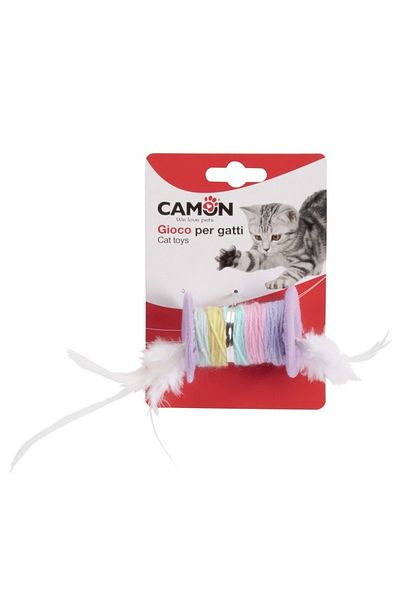 Camon Cat Toy Furry Colorful Reel 5cm
