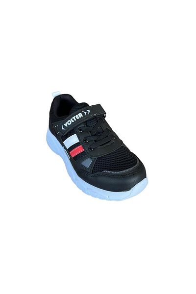 Liger Αθλητικά παπούτσια Unisex για αγόρια και κορίτσια - ΜΑΥΡΟ ΚΟΚΚΙΝΟ ΛΕΥΚΟ