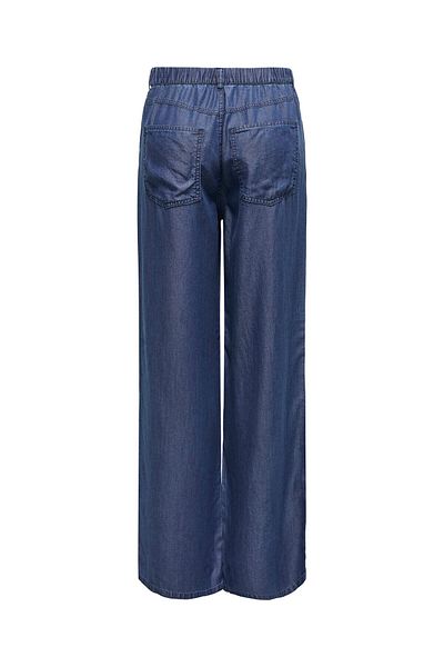 ONLY Women's Onlcharis Elastic Waist Trousers with Front and Back Pocket Detail 15337940   Indigo