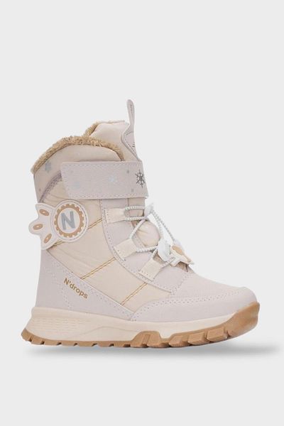 Liger ΜΠΕΖ Κοριτσίστικα Water Repellent Velcro Smart Lace-up Furry Snow Boots