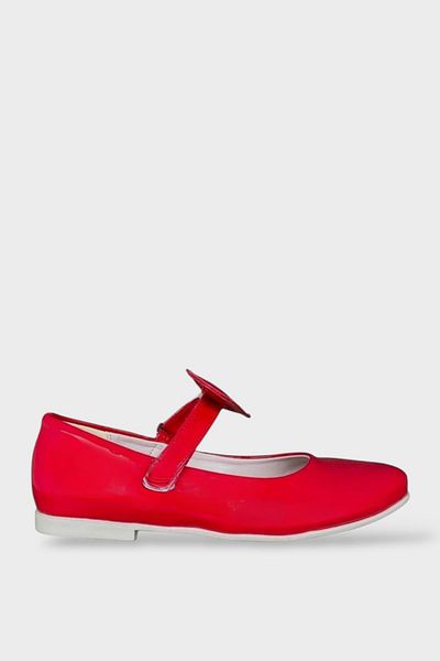 Liger Girl's Red Heart Ballerina Shoes