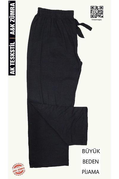 A&K ZÜMRA Mother Model Viscose Pajamas Bottom Plus Size