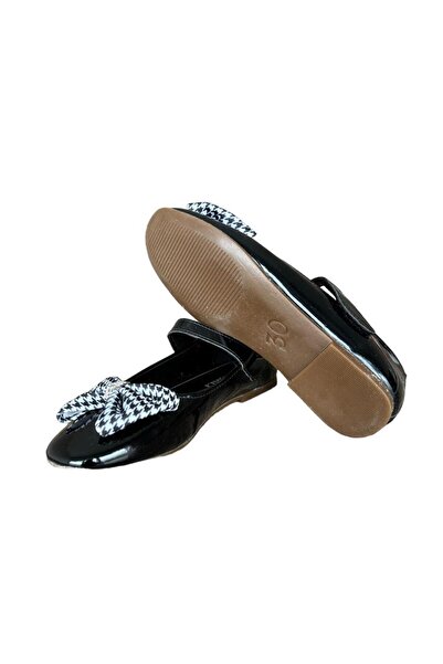 Liger Girl's Black Ballerina Shoes