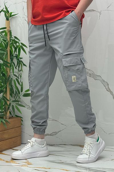 WAFRA Full Lycra Comfortable Men's Cargo Pocket Trousers (Slim Fit)