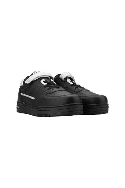 Liger Pantofi sport pentru fete cu detalii cu pietre strălucitoare - BLACK SILVER