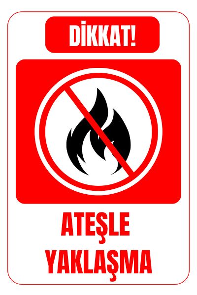Girl Power 35 X 50 Attention Fire Approach Warning Sign 3 mm Foil Printing on Dekota