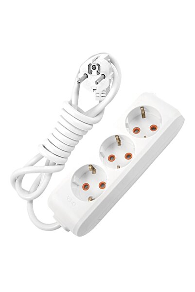 VİKO Multi-let 3 Lü 3*1,5 Mm Ttr 10 Metre Uzatma Kablosu Seyyar Uzatma Kablosu