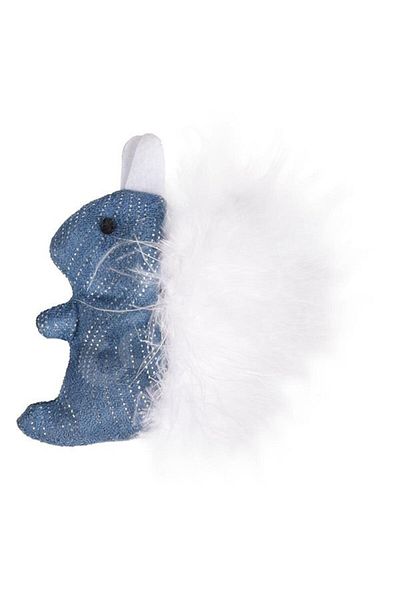Flamingo Medy Feather Squirrel Cat Toy Blue
