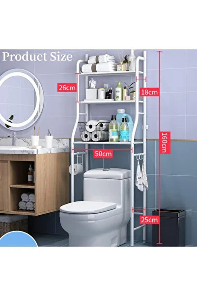 1st 3 Tier Over The Toilet Bathroom Storage Rack