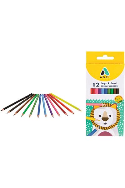 STOREMAX Ntwork Cardboard Box Crayons, 12 Colors, Full Size, Bright and Vibrant Colors, Easy to Open, Breakable
