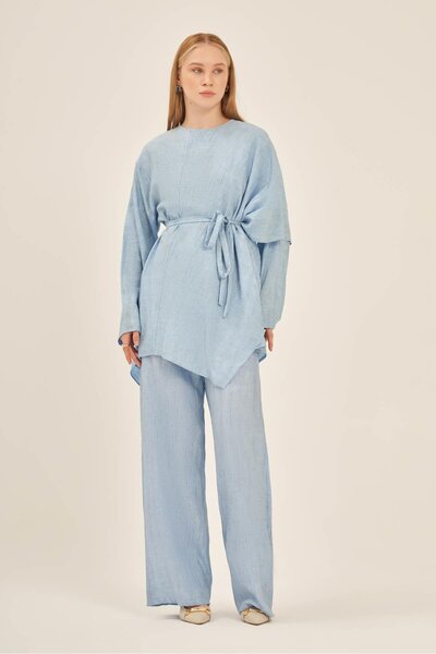 FTZ WOMEN بدلة ميلانج نسائية باللون الأزرق 31107