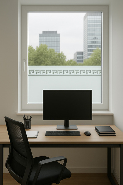 Technojet 45cmx200cm Στατική μεμβράνη παραθύρου Κάλυμμα Κουζίνα Μπάνιο Παράθυρο γραφείου Προστασία απορρήτου Αποδεικνύει το φως