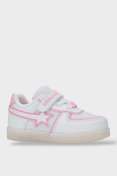 Liger Pink Kids Sneakers - Lighted Transparent Sole