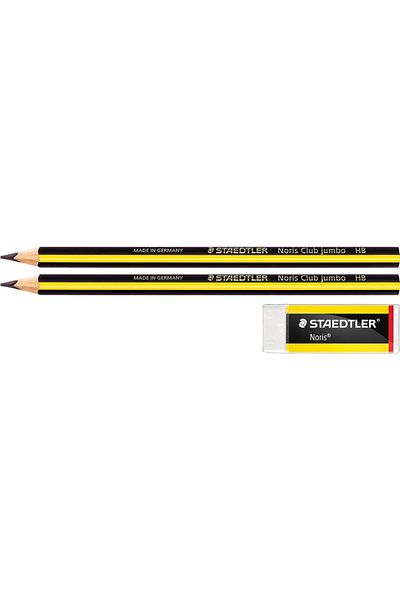 STOREMAX Sellbuystore 119 Noris Clup Jumbo Pencil Hb (2 Pcs) & 526 N20 Noris Eraser 1053513