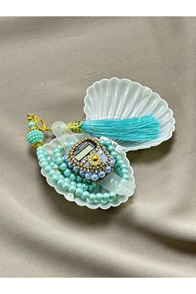 Deniz Elmasları Zikrmatik & Pearl Prayer Beads Set with Stones in Oyster Box ...