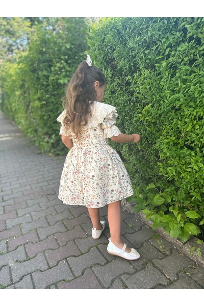 TEDİ Bahar elbise kız çocuk bayramlık (toka hediyeli)