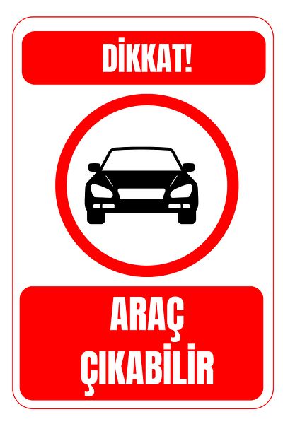 Girl Power 35 X 50 Attention Vehicle Can Exit Warning Sign 3 mm Foil Printing on Dekota
