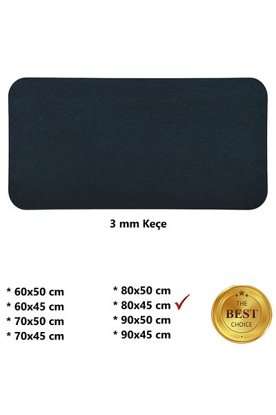 Next Craft Black Mouse Pad Table Top Protective Mat Medium Sizes 3mm Felt