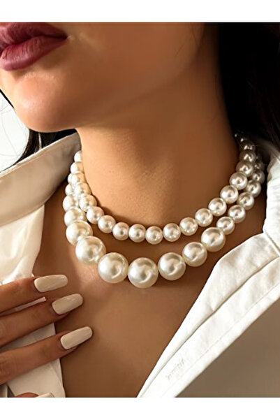 BİJUTERİ EVİ kili İnci Kolye - Zarif Kadın Takı | Şık ve Modern Tasarım