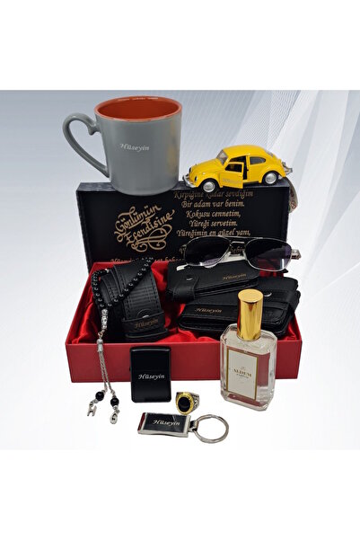 HediyesiBizden Kişiye Özel Set(KEMER-CÜZDAN-KARTLIK-TESBİH-ÇAKMAK-PARFÜM-GÖZLÜK-MOD.ARABA-YÜZÜK-KUPA-ANAHTARLIK)