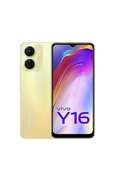 vivo هاتف Y16 4G LTE، ثنائي الشريحة، ذهبي درازل، 4 جيجابايت RAM، 128 جيجابايت