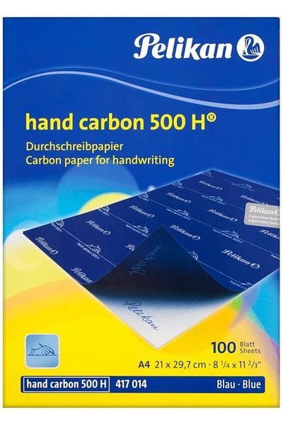 STOREMAX Muartshop 500 H Hand Blue Carbon Paper (100 Pieces) - Pl417014Crma 871301