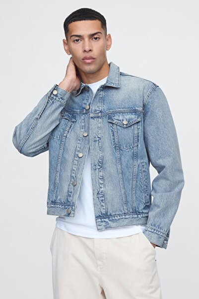 GAP Jachetă albastră pentru bărbați (Cod model: 722737000 )