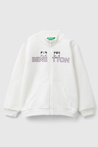 United Colors of Benetton Бял суитшърт за жени/момичета (Код на модела: 224A3J70G5037)
