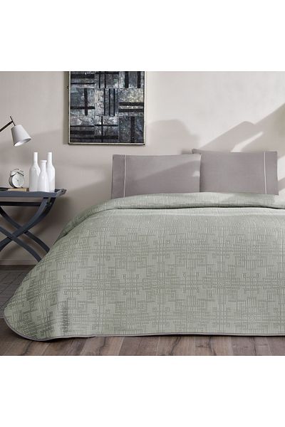 Taç Taç Jacquard Vıgnes Μονό Σετ Πικέ Ανθρακί