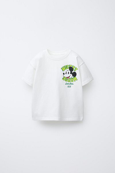 Magu Set de tricou și pantaloni scurți pentru fete din bumbac, alb, verde, cu imprimeu - stil jucăuș