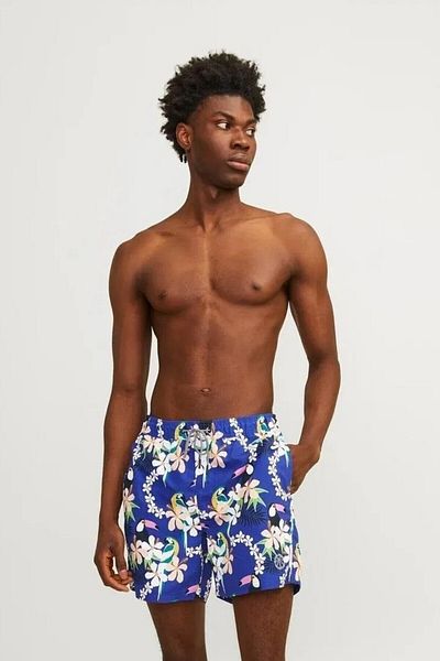 Jack & Jones JPSTFIJI JJSWIM AOP SS24 Μπλε ανδρικό μαγιό