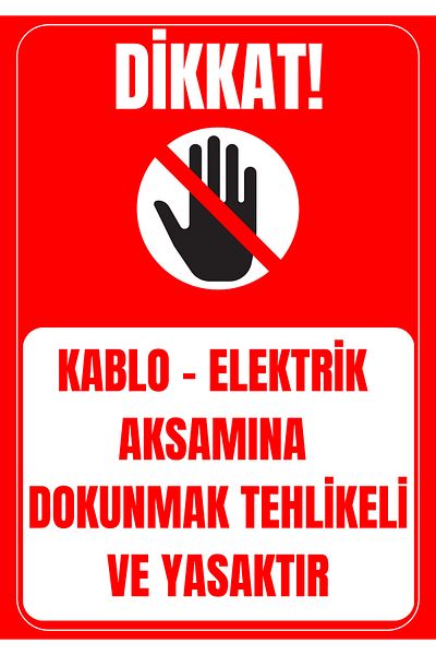 Girl Power 35 X 50 It Is Forbidden to Touch Electrical Assembly Warning Sign 3 mm Foil Printing on Dekota