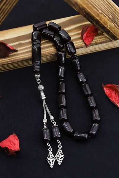 Midyat Gümüş Dünyası Powder Amber Prayer Beads