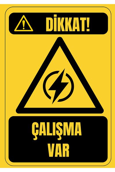 Girl Power 35 X 50 Caution Working Warning Sign 3 mm Foil Printing on Dekota