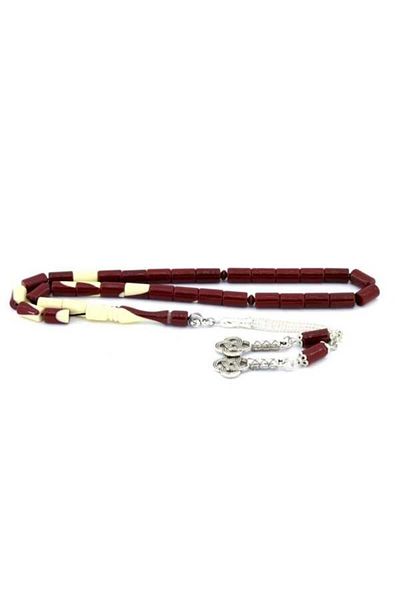 Midyat Gümüş Dünyası Powder Amber Rosary - Cut