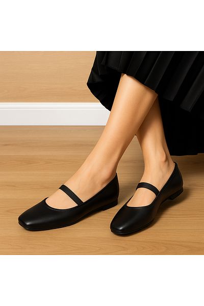 Special Action Women's Daily Orthopedic Ballerinas – Suitable for Work and Office Use, Comfortable Sole, Stylish Shoes