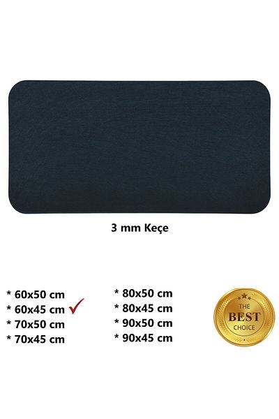 Next Craft Black Mouse Pad Table Top Protective Mat Medium Sizes 3mm Felt